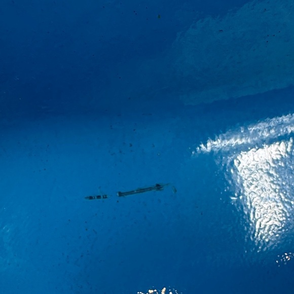 Vintage Pyrex Blue Garland Snowflake Cinderella Nesting Mixing Bowl 24 In - Picture 8 of 10